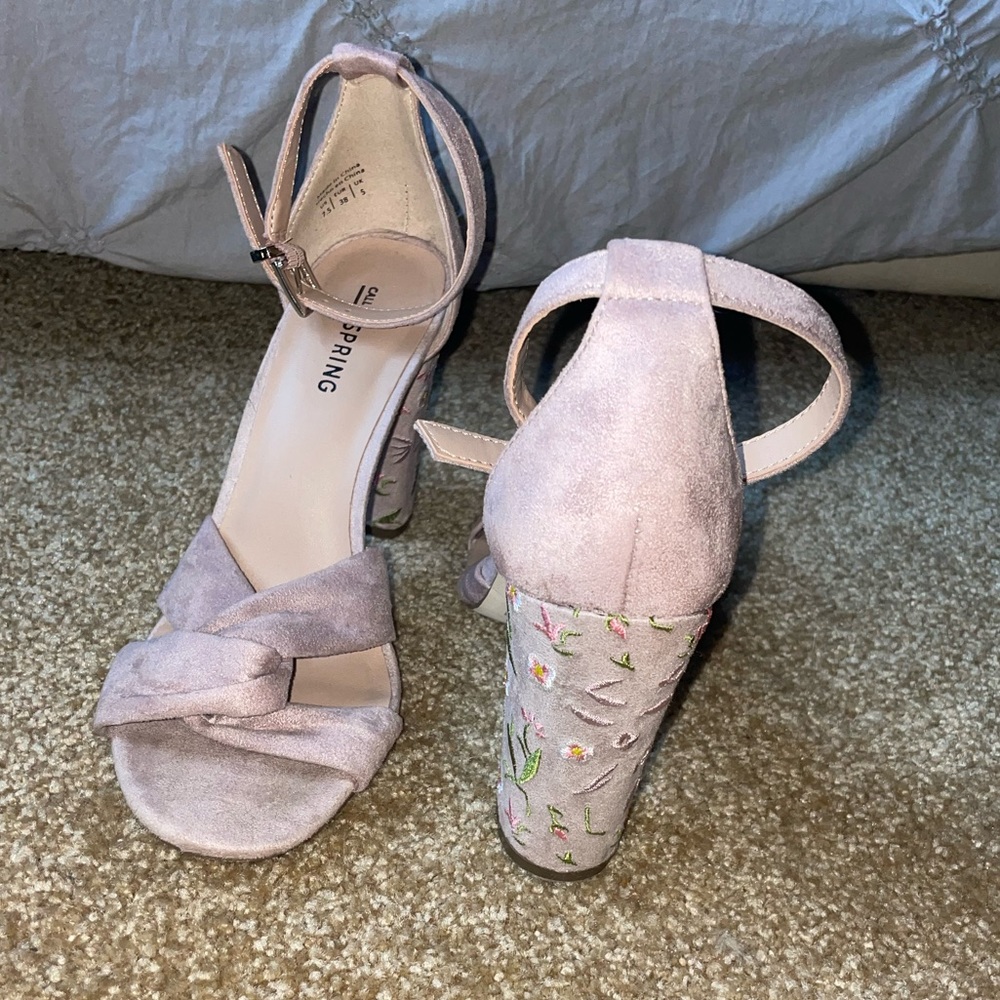 Call It Spring Block Heel Open Heeled Sandal